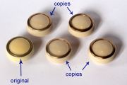 boutons de rechange imprimés 3D pour poste de radio vintage La Voix de son Maitre
