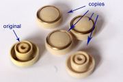 boutons de rechange imprimés 3D pour poste de radio vintage La Voix de son Maitre
