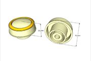 boutons de rechange imprimés 3D pour poste de radio vintage La Voix de son Maitre